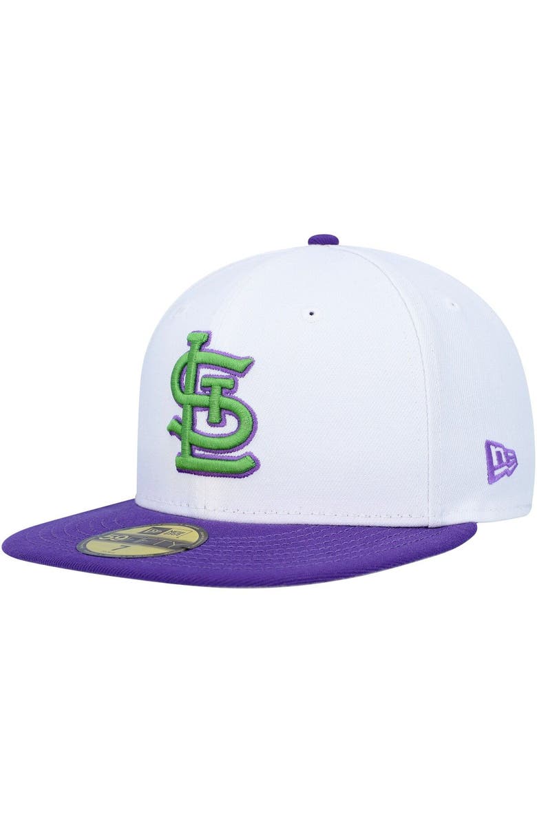 New Era Men's New Era White St. Louis Cardinals 2011 World Series Side Patch 59FIFTY Fitted Hat, Alternate, color, White