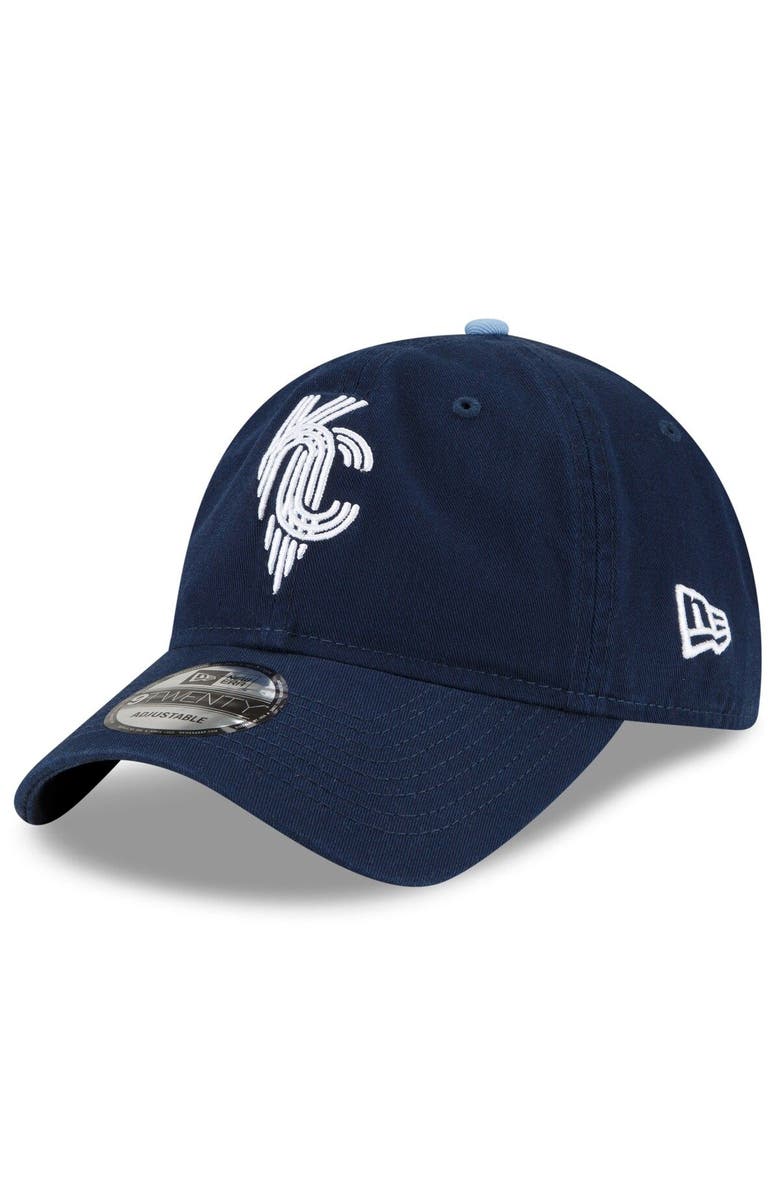 New Era Men's New Era Navy Kansas City Royals 2022 City Connect 9TWENTY Adjustable Hat, Main, color, 