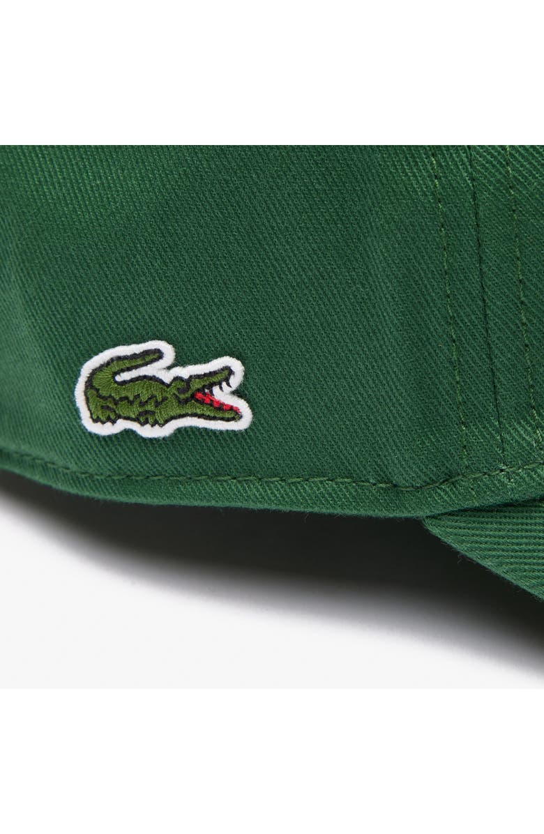 Lacoste Essential Cotton Twill Baseball Cap, Alternate, color, Green