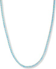 Melinda Maria Grand Heiress Lab Created Opal Tennis Necklace