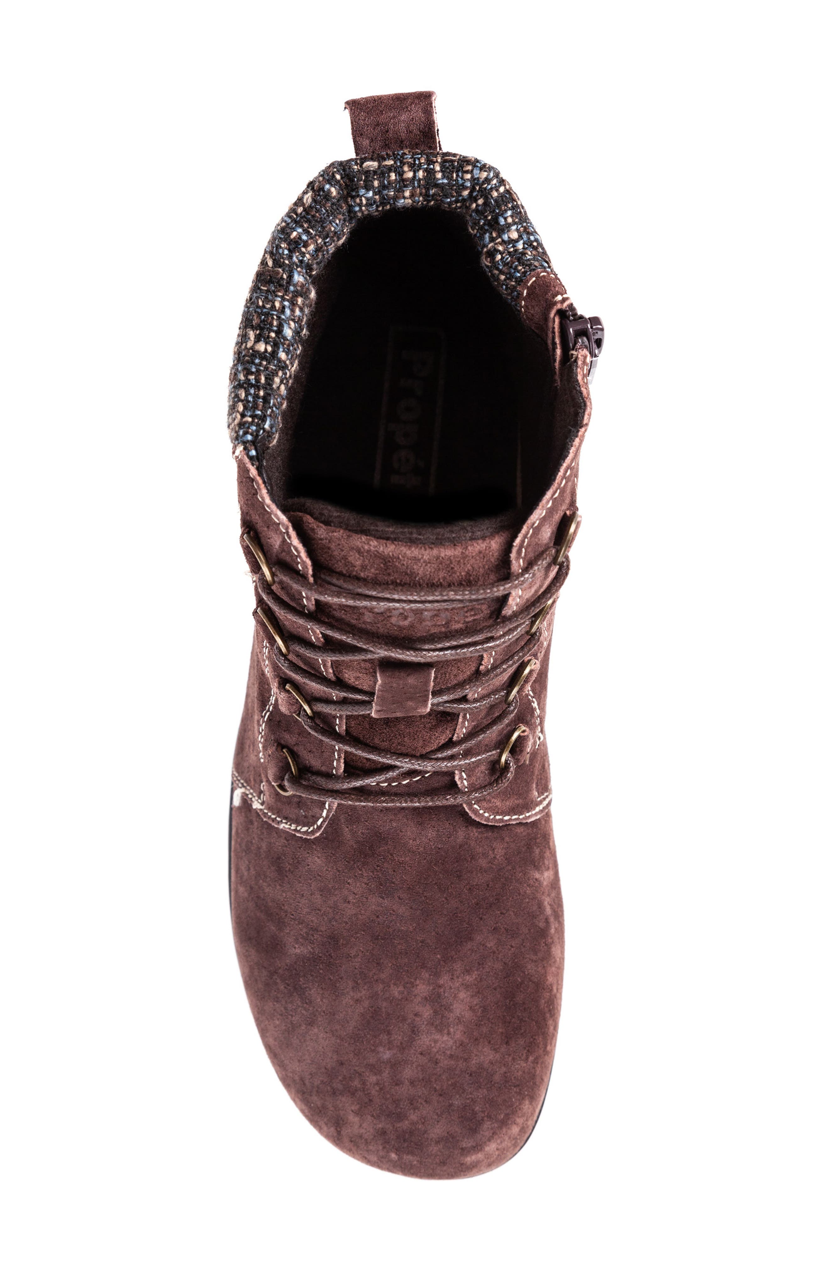 Delaney Water Resistant Bootie, Alternate, color, BROWN