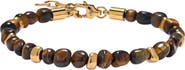 EYE CANDY LOS ANGELES Men's Samuel Tiger's-Eye Beaded Bracelet