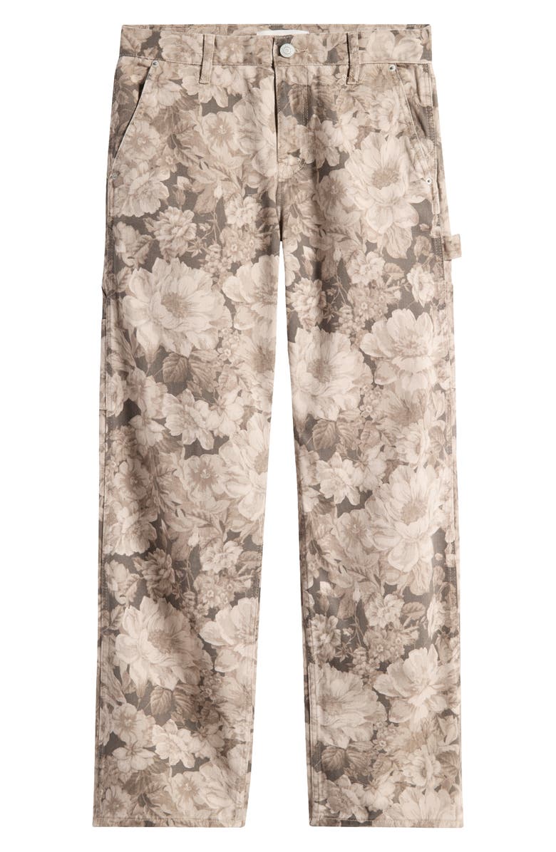 PacSun Milo Floral Cotton Carpenter Pants, Main, color, 