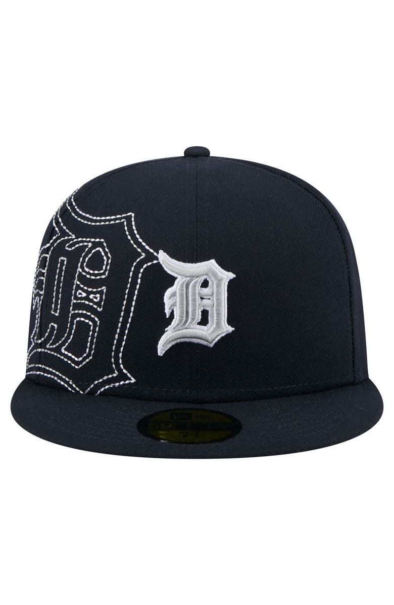 New Era Men's New Era Navy Detroit Tigers Yarn Stitch 59FIFTY Fitted Hat, Alternate, color, 