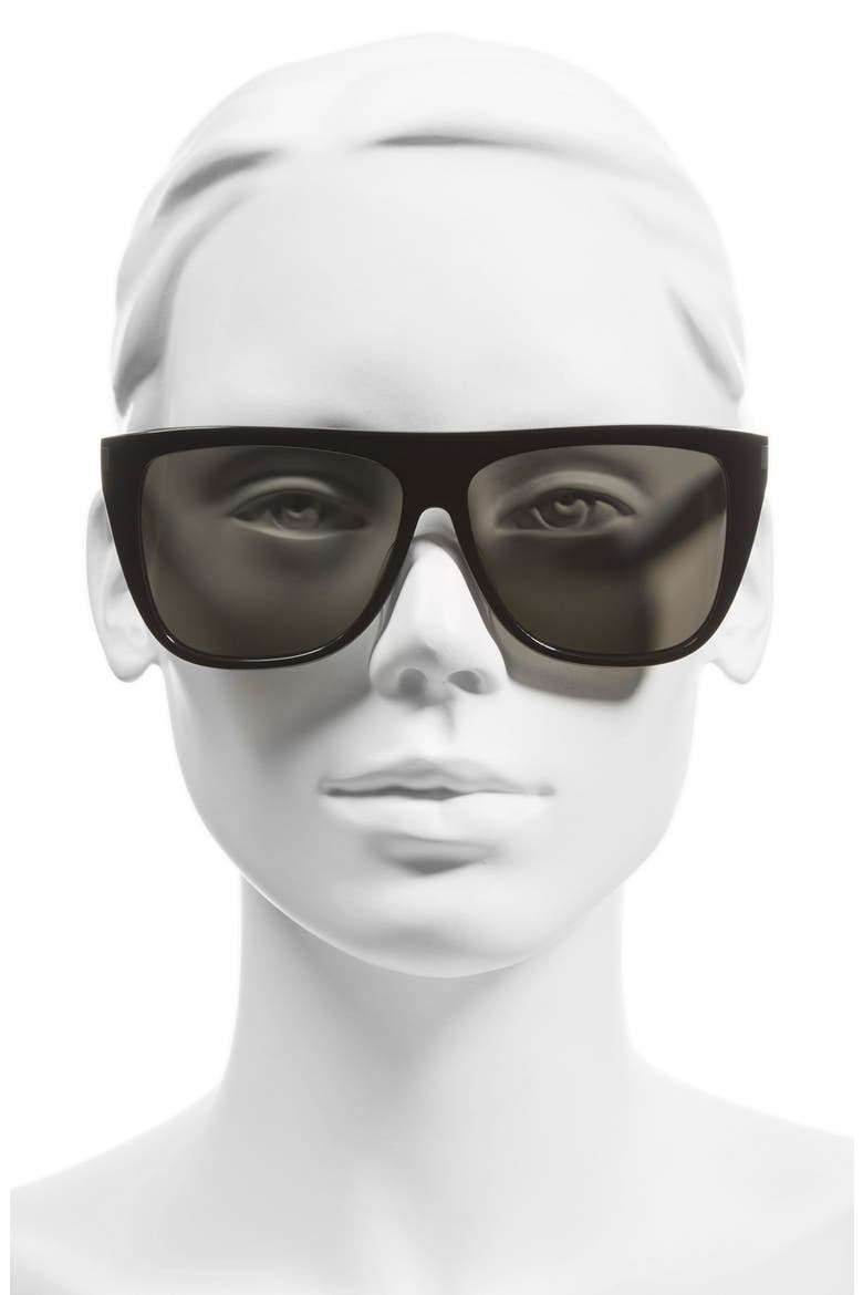 59mm Sunglasses, Alternate, color, BLACK