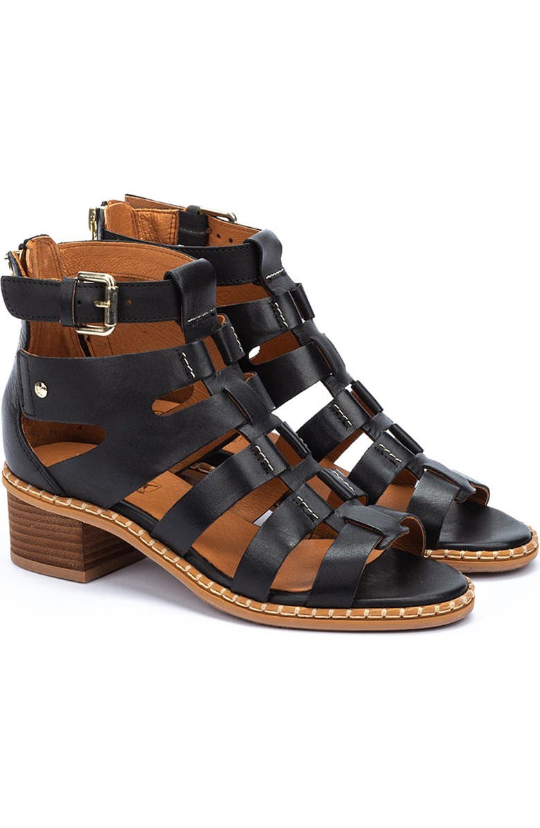 PIKOLINOS Blanes Cage Sandal, Main, color, Black