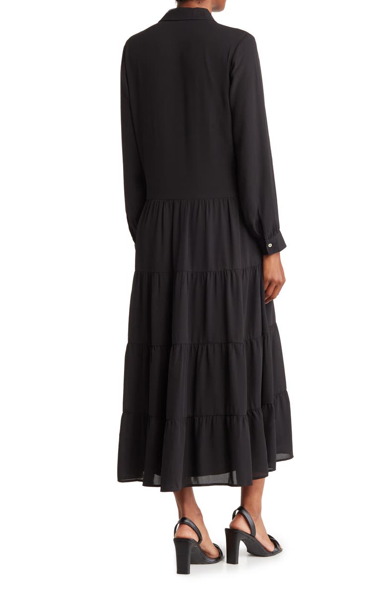 DR2 by Daniel Rainn Long Sleeve Tiered Shirtdress, Alternate, color,