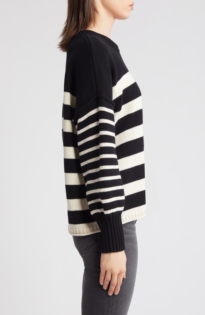 Madewell Conway Mixed Stripe Pullover, Alternate, color,