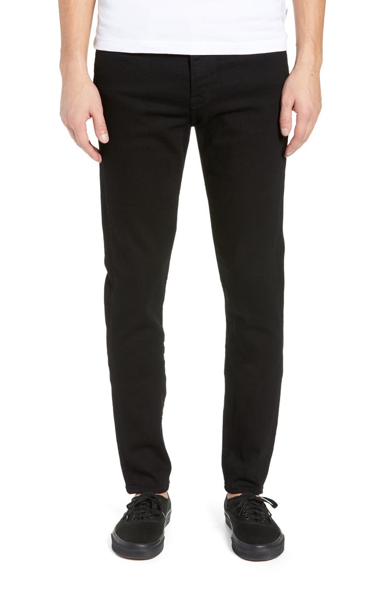 FRAME Jagger True Skinny Fit Jeans, Main, color, Noir