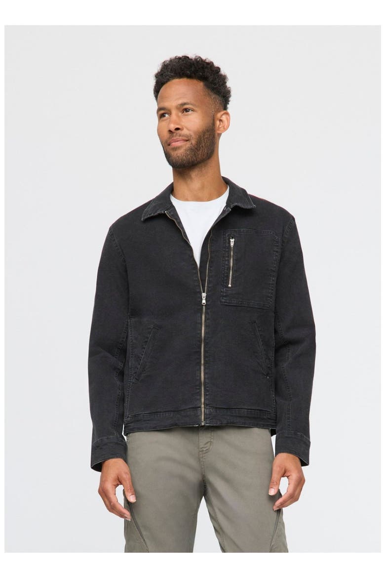 Stretch Canvas Utility Jacket, Main, color, Black