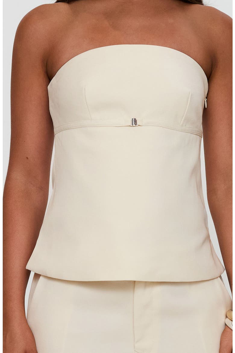 Irresistible Strapless Top, Alternate, color, CREAM