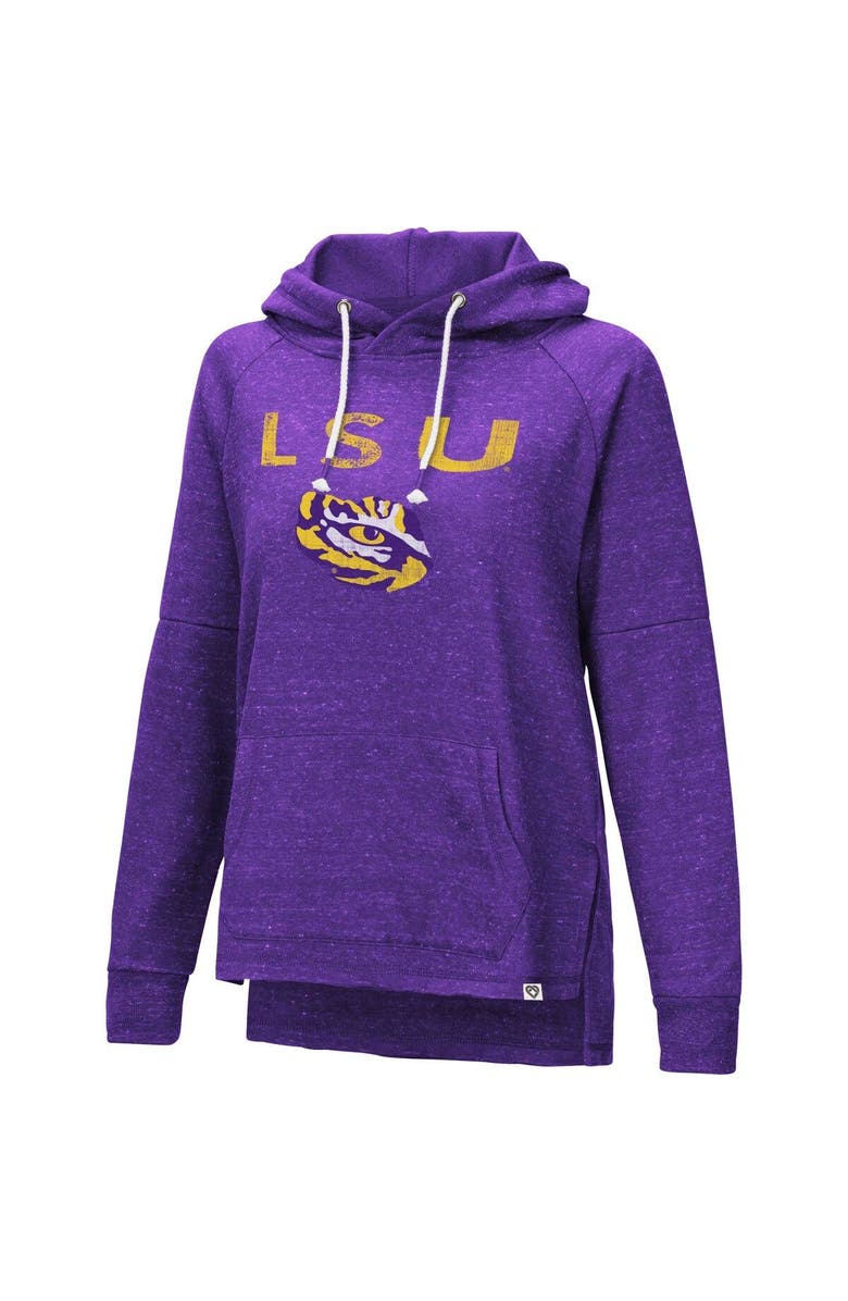 COLOSSEUM Women's Colosseum Purple LSU Tigers Nollie Raglan Slub Pullover Hoodie, Alternate, color, 