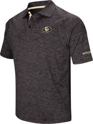 COLOSSEUM Men's Colosseum Black Colorado Buffaloes Down Swing Polo