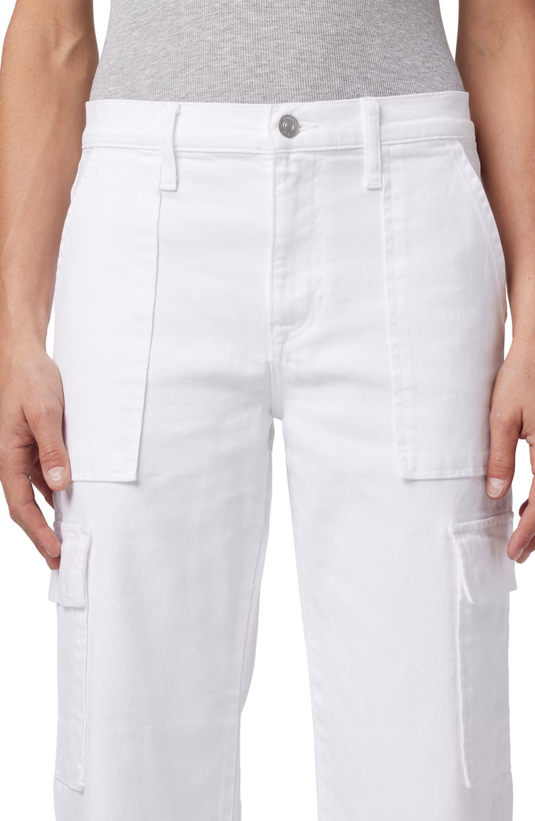 Hudson Jeans Rosalie High Waist Crop Wide Leg Jeans, Alternate, color, White