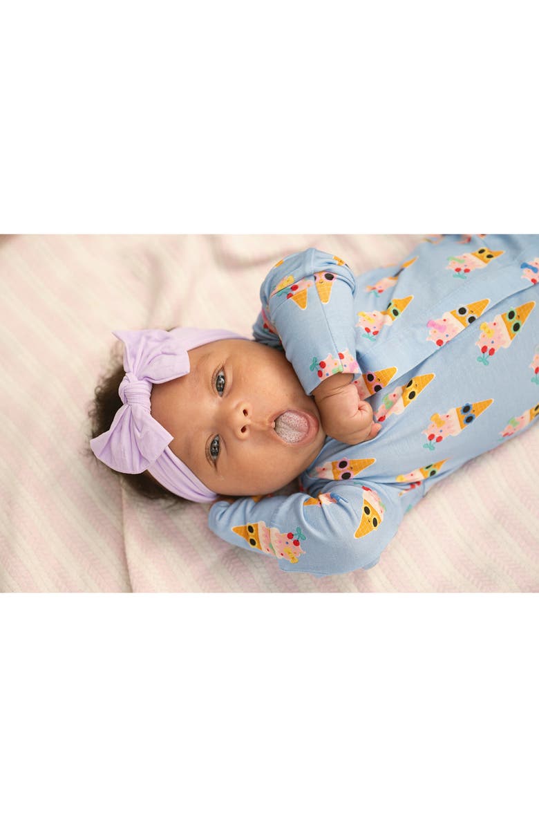 Magnetic Me Print Convertible Magnetic Footie, Alternate, color, Blue