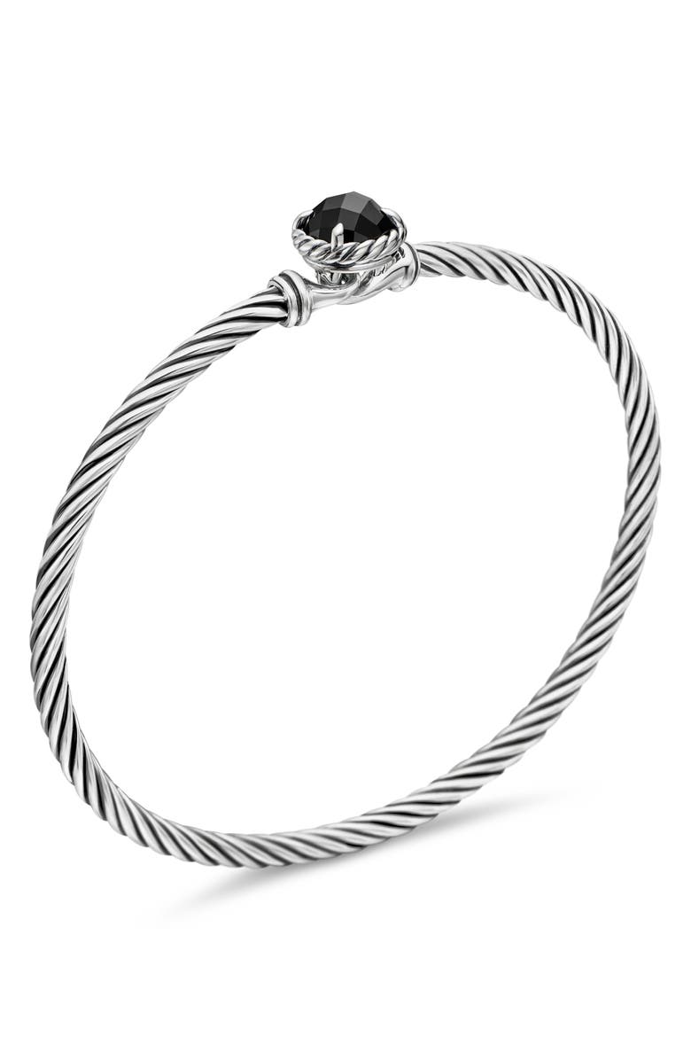 David Yurman Petite Chatelaine<sup>®</sup> Bracelet in Sterling Silver with Semiprecious Stone, 3mm, Alternate, color, 