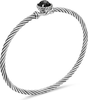 Petite Chatelaine<sup>®</sup> Bracelet in Sterling Silver with Semiprecious Stone, 3mm