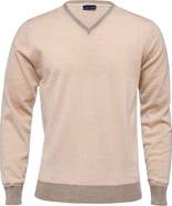 Emanuel Berg Fine Gauge Merino Wool V-Neck Sweater
