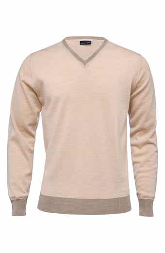Emanuel Berg Fine Gauge Merino Wool V-Neck Sweater