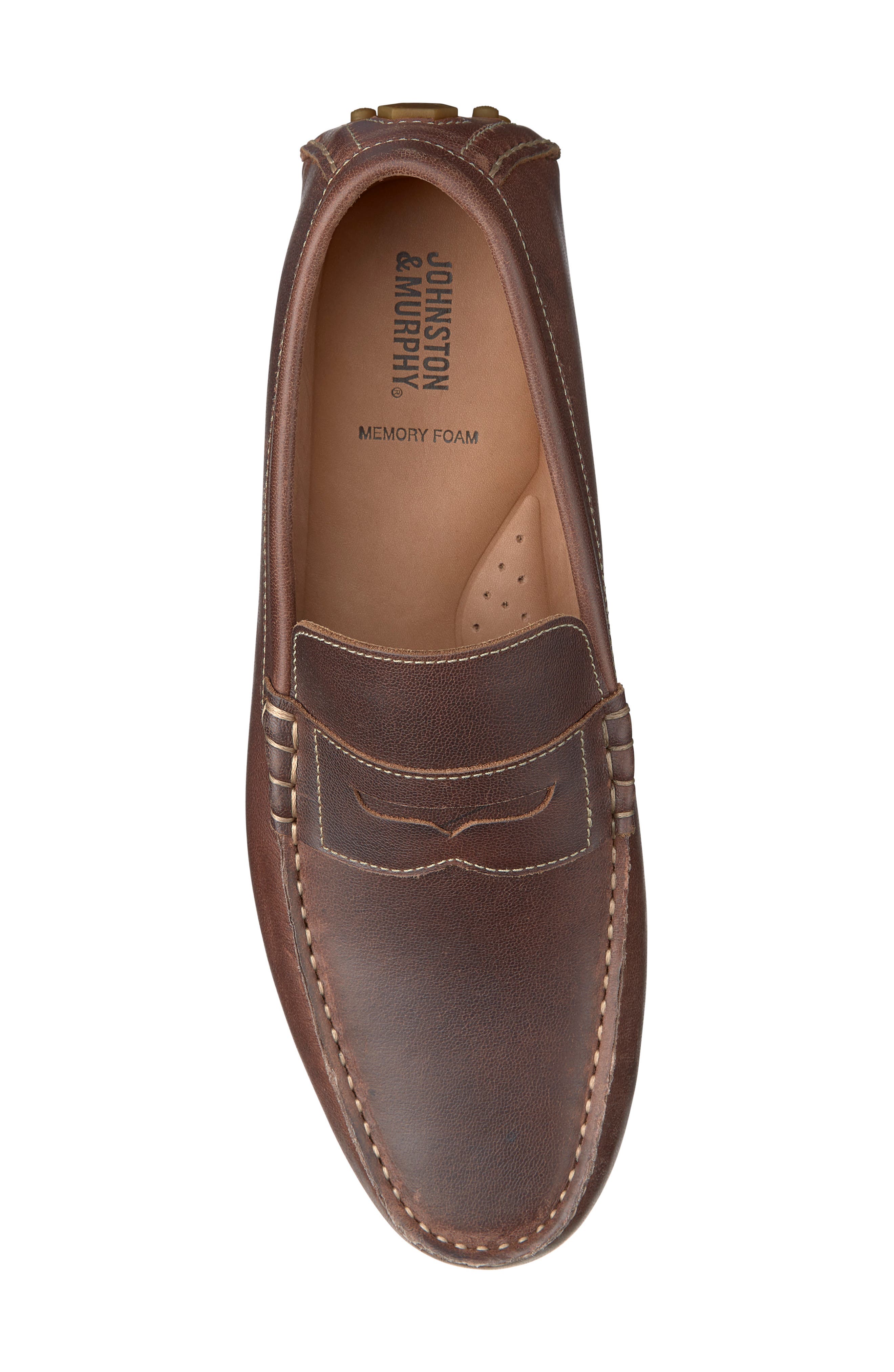 Johnston & Murphy Athens Penny Driving Loafer, Alternate, color, 
