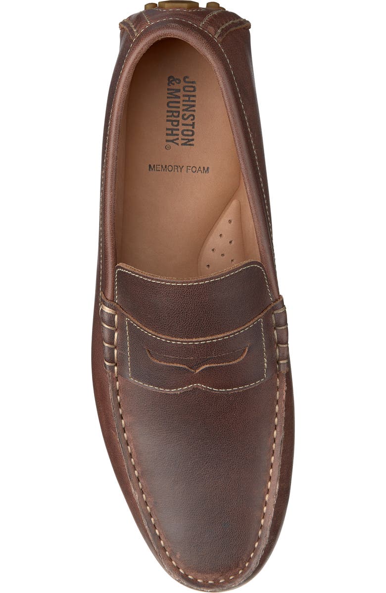 Johnston & Murphy Athens Penny Driving Loafer, Alternate, color,