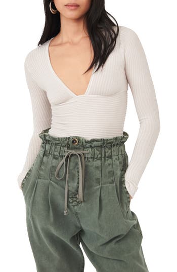 Free People Lindsey Plunge V-neck Top