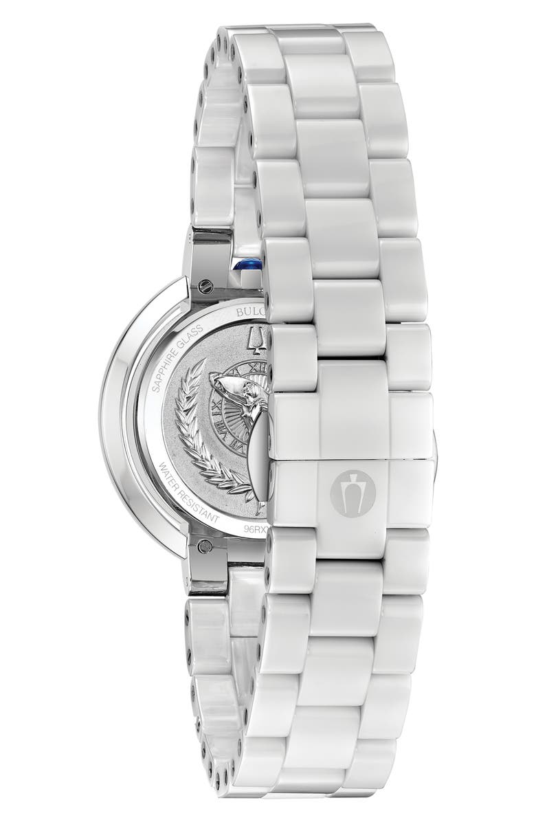 BULOVA Classic Rubaiyat Diamond Bracelet Watch, 35mm, Alternate, color, Silver-Tone