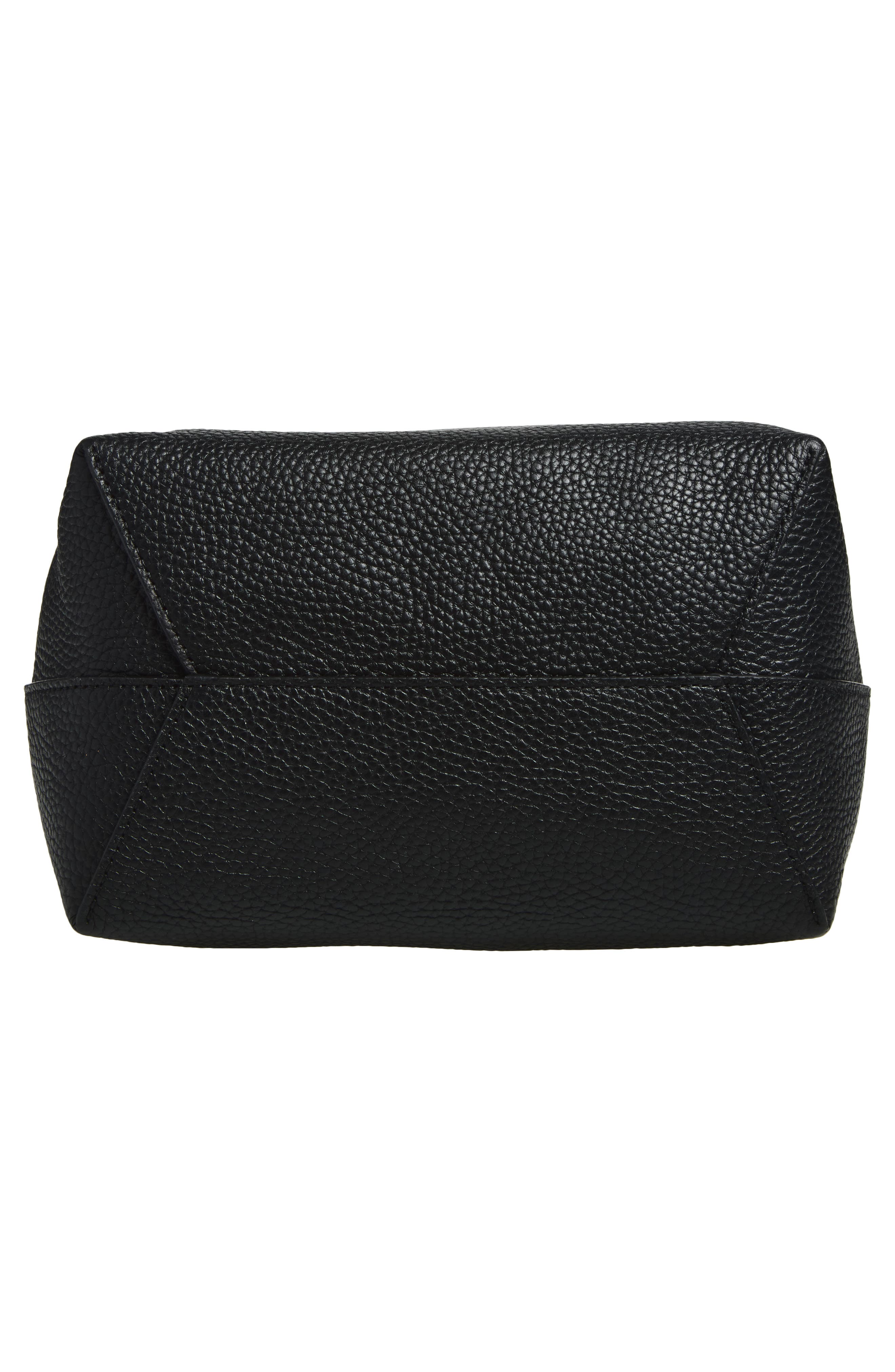 Small Everyday Cabas Leather Tote, Alternate, color, BLACK/BLACK