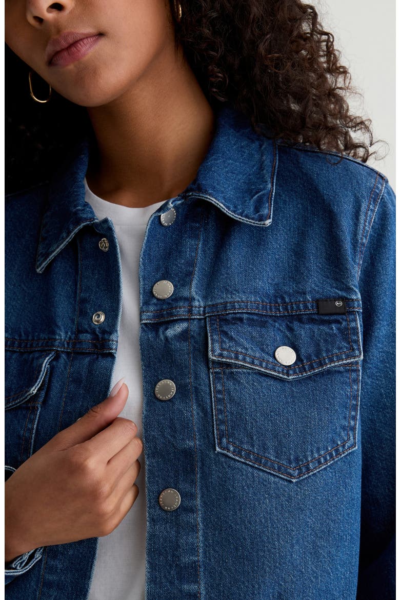 Molly Denim Trucker Jacket, Alternate, color, DENALI