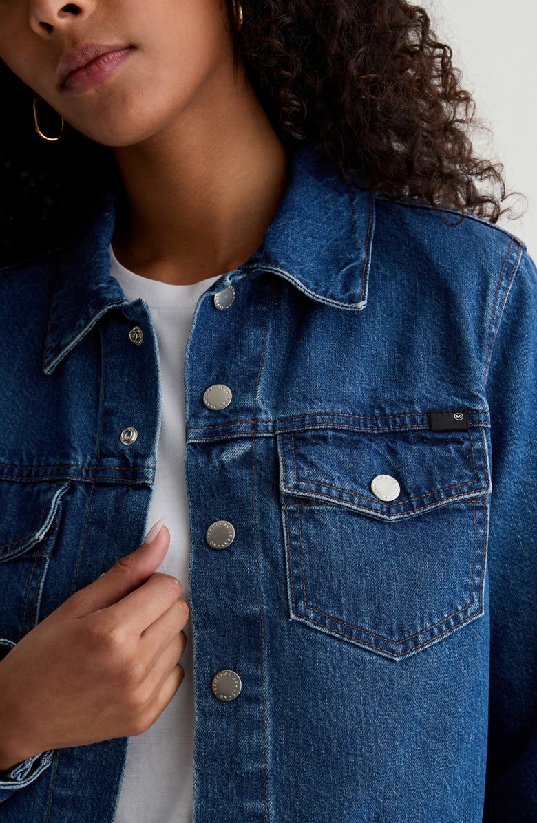 AG Molly Denim Trucker Jacket, Alternate, color, Denali