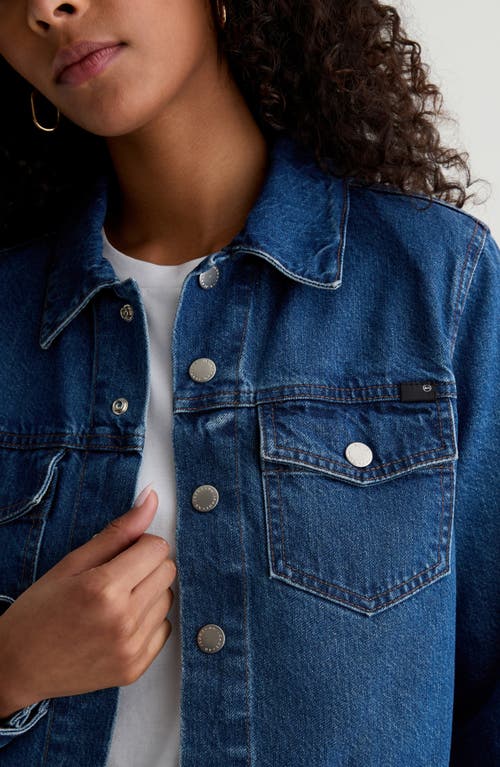 Ag Molly Denim Trucker Jacket In Blue