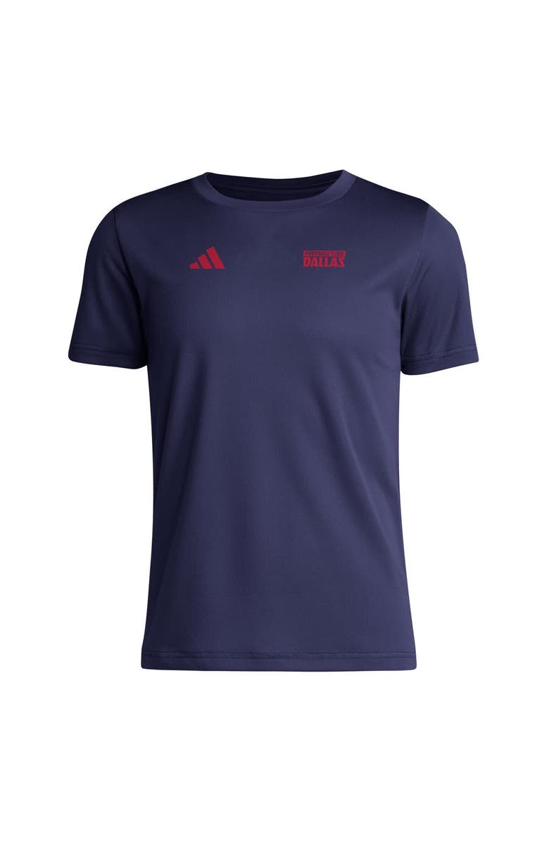 adidas Youth adidas  Navy FC Dallas Local Wrap T-Shirt, Alternate, color, Navy