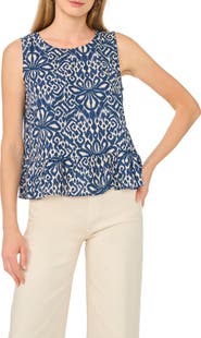 Vince Camuto Sleeveless Peplum Top