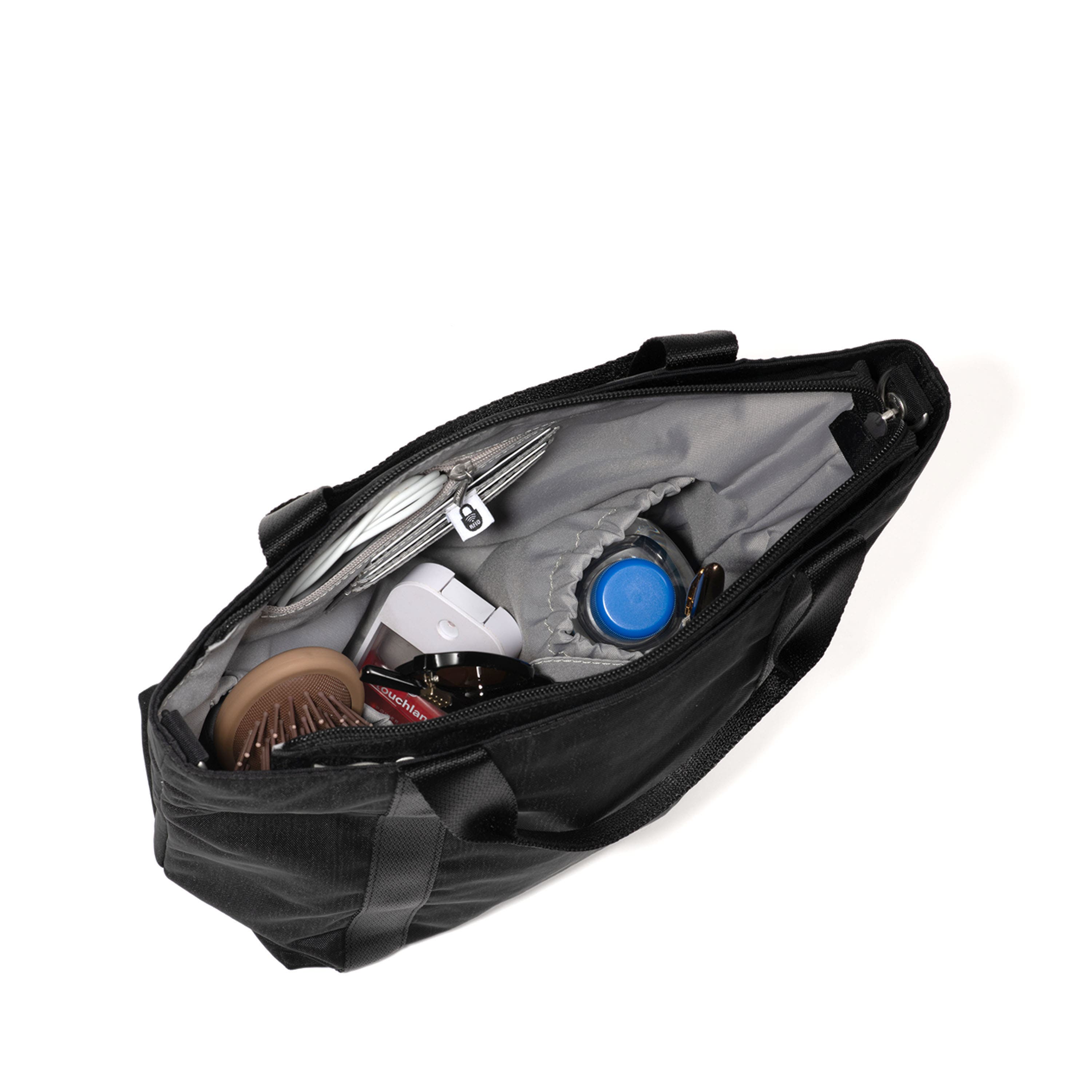 BAGGALLINI Via Crossbody Tote Bag, Alternate, color, Black