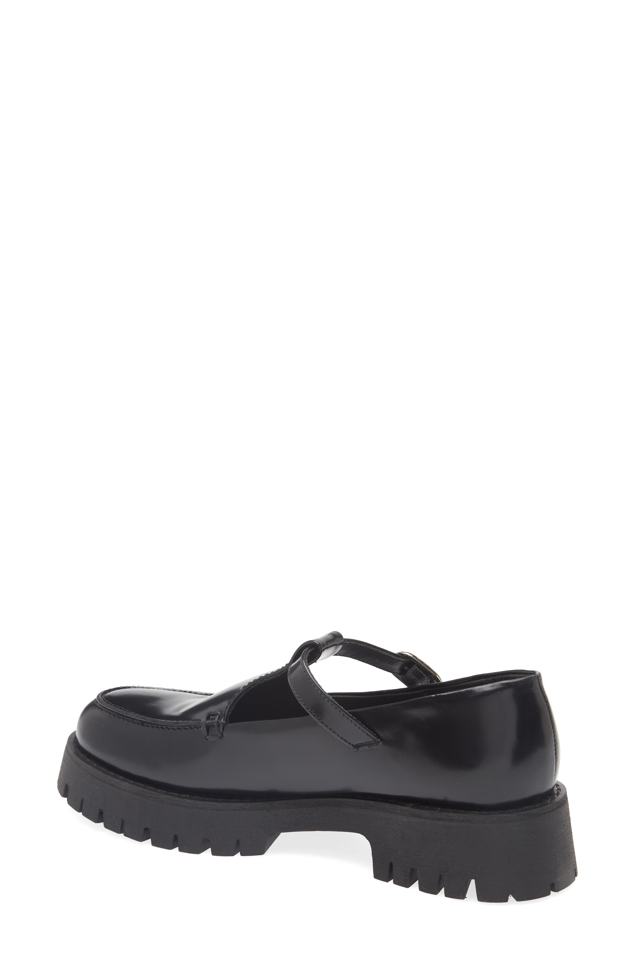 Steve Madden Leona Platform Mary Jane, Alternate, color, Black Leat