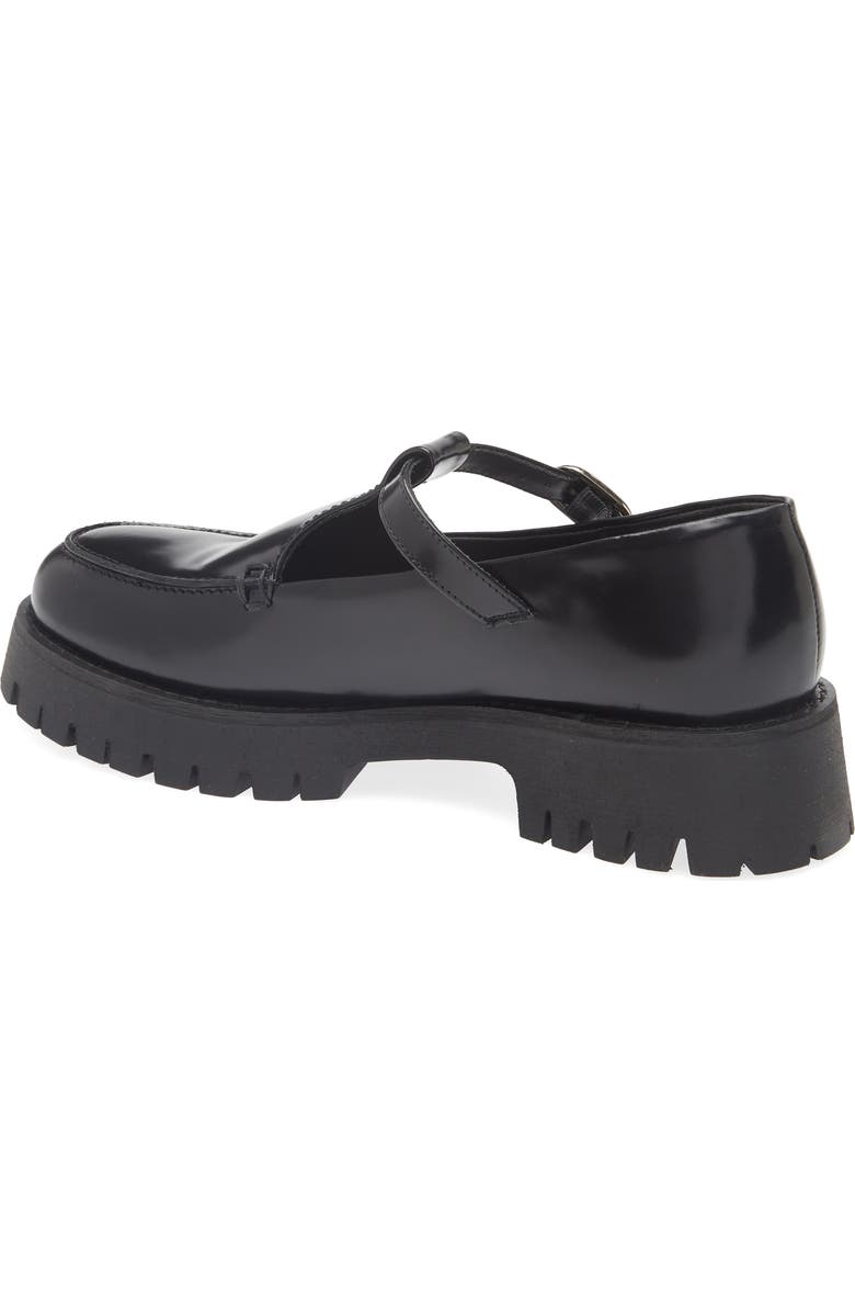 Steve Madden Leona Platform Mary Jane, Alternate, color, Black Leat