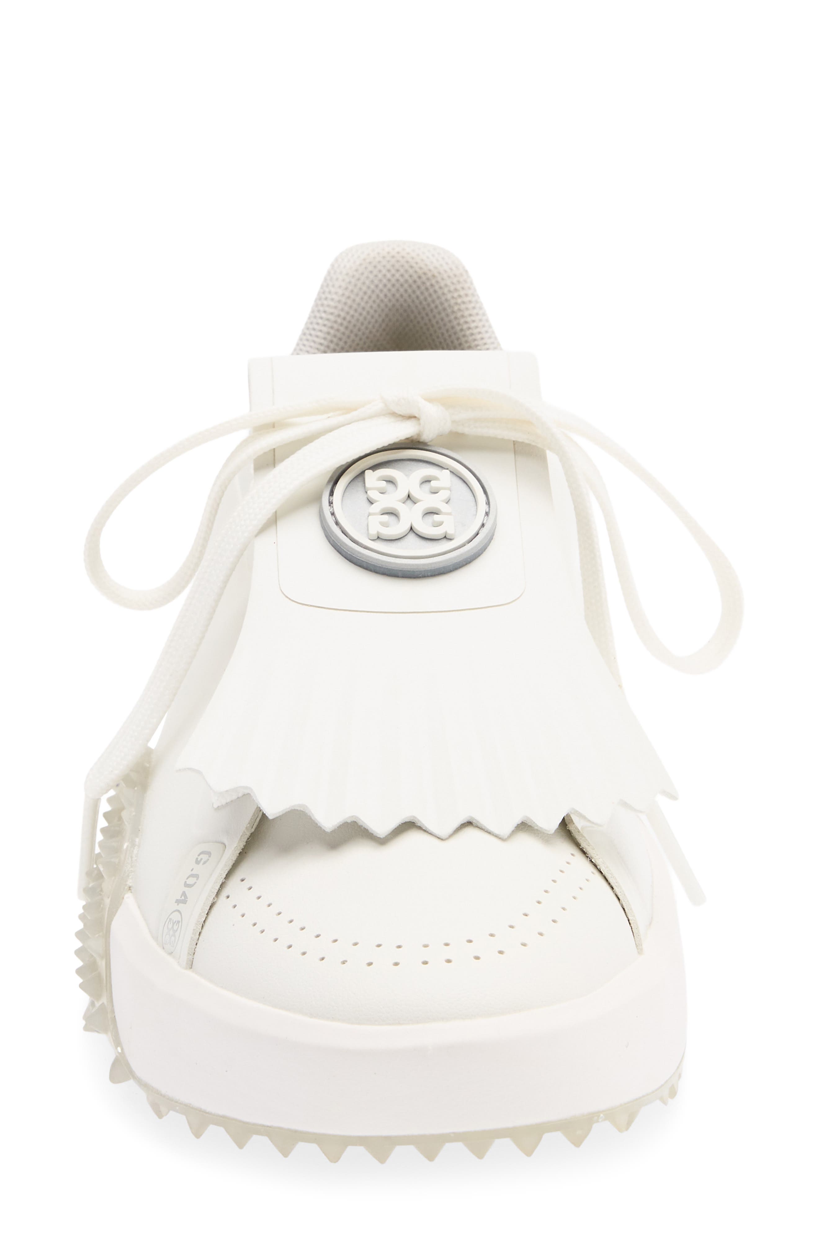 G.112 Metallic Kiltie Golf Shoe, Alternate, color, SNOW/ METALLIC