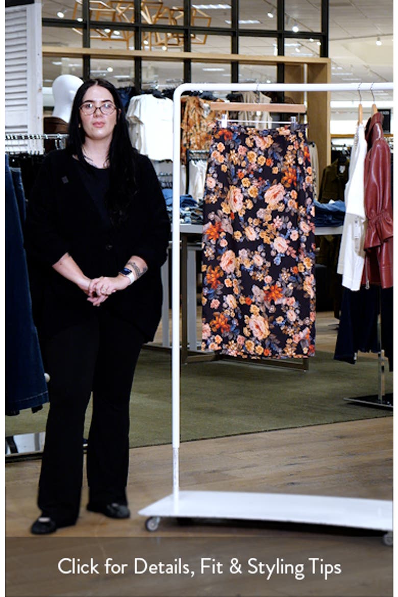 Floral Belted Midi Skirt video