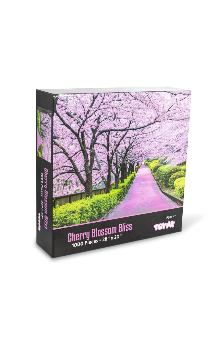 Toynk Cherry Blossom Bliss Tokyo Japan Puzzle | 1000 Piece Jigsaw Puzzle, Main, color, Multi-Color