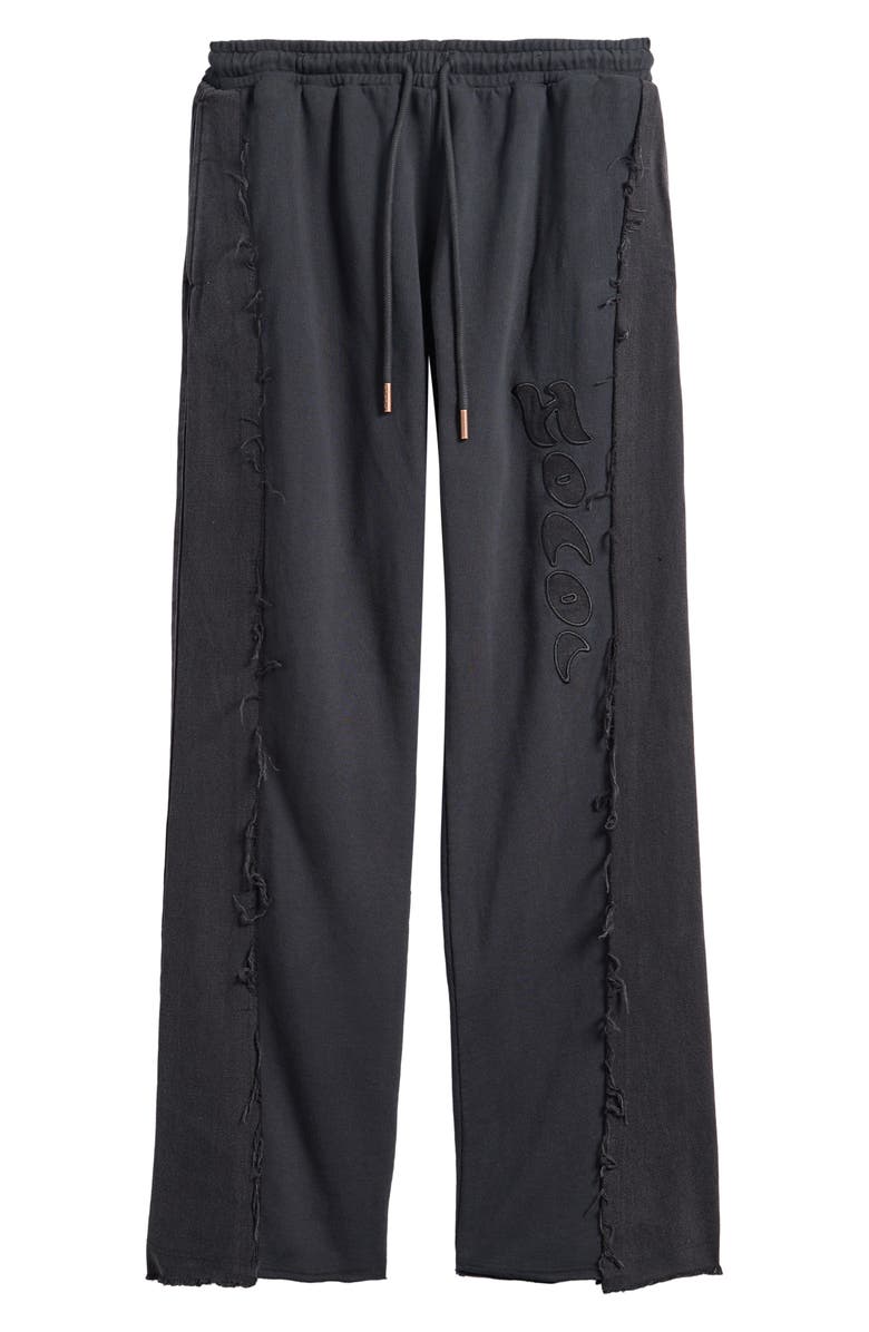 HONOR THE GIFT Mixed Media Sweatpants, Alternate, color, Black