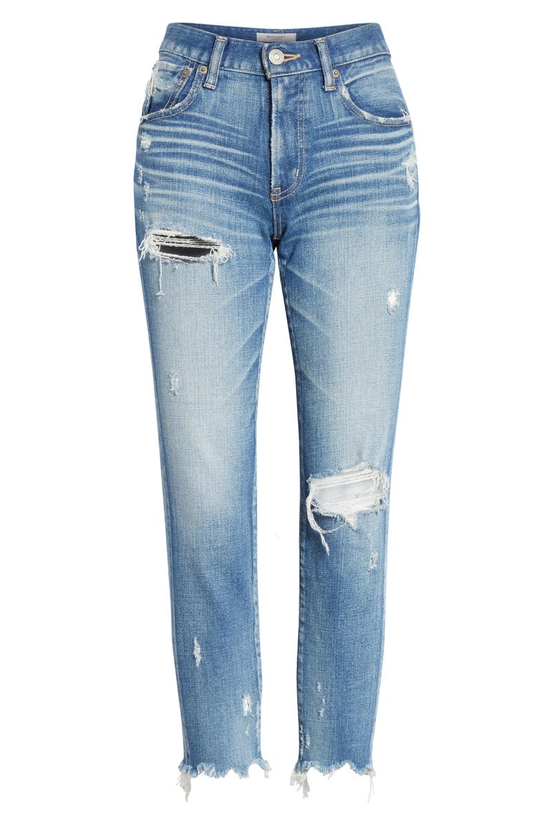 MOUSSY Ridgewood Ripped Crop Skinny Jeans, Alternate, color, 