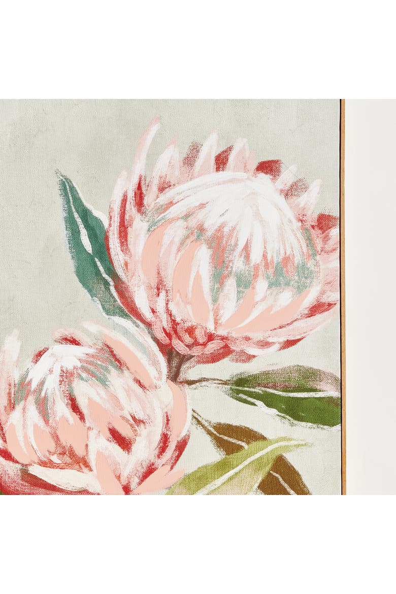 King Protea Giclee - Pink Canvas Art with Walnut Frame, Alternate, color, Pink
