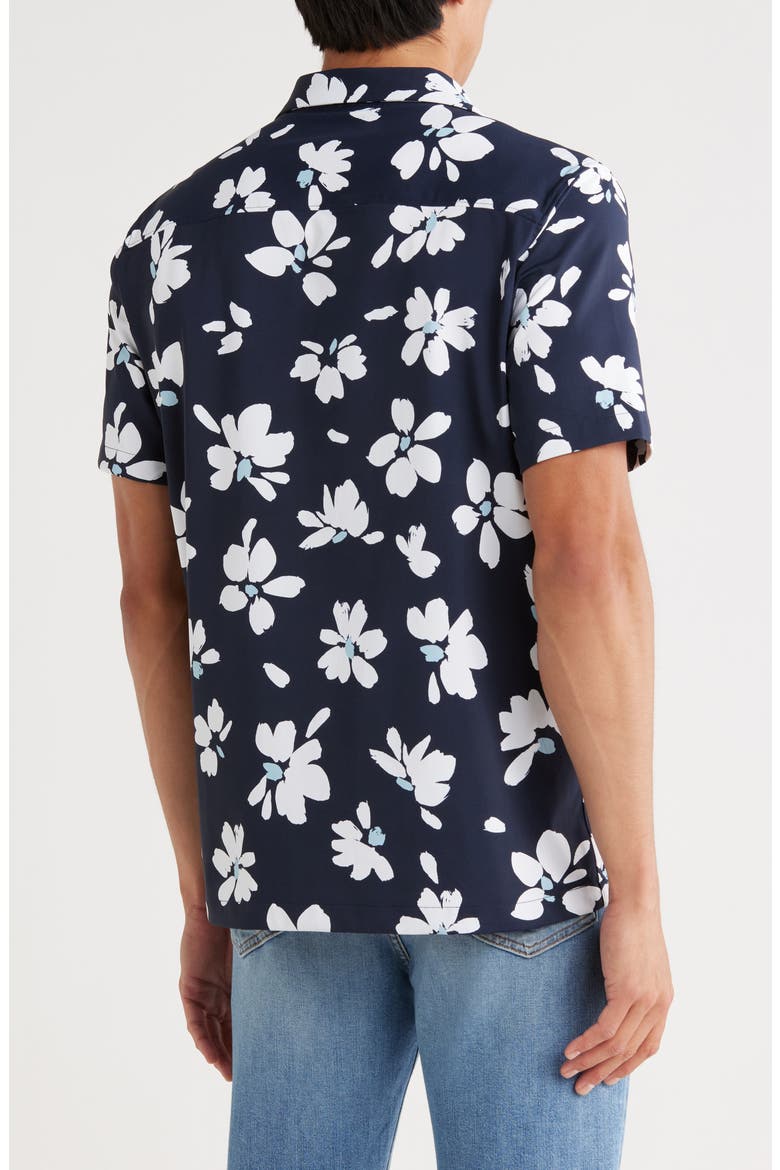 Print Camp Shirt, Alternate, color, DECO BLOOM NAVY/ WHITE