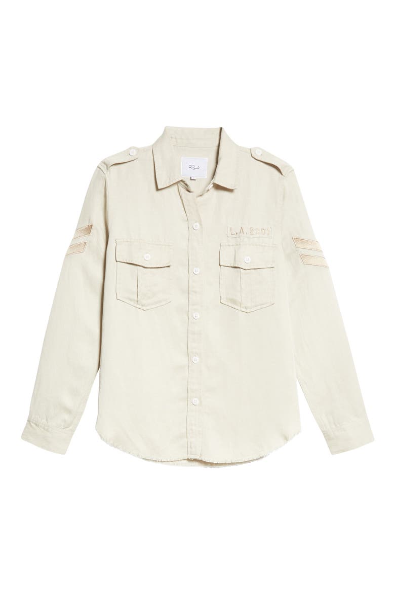 Conrad Military Jacket, Alternate, color, PISTACHIO ARROW PATCH