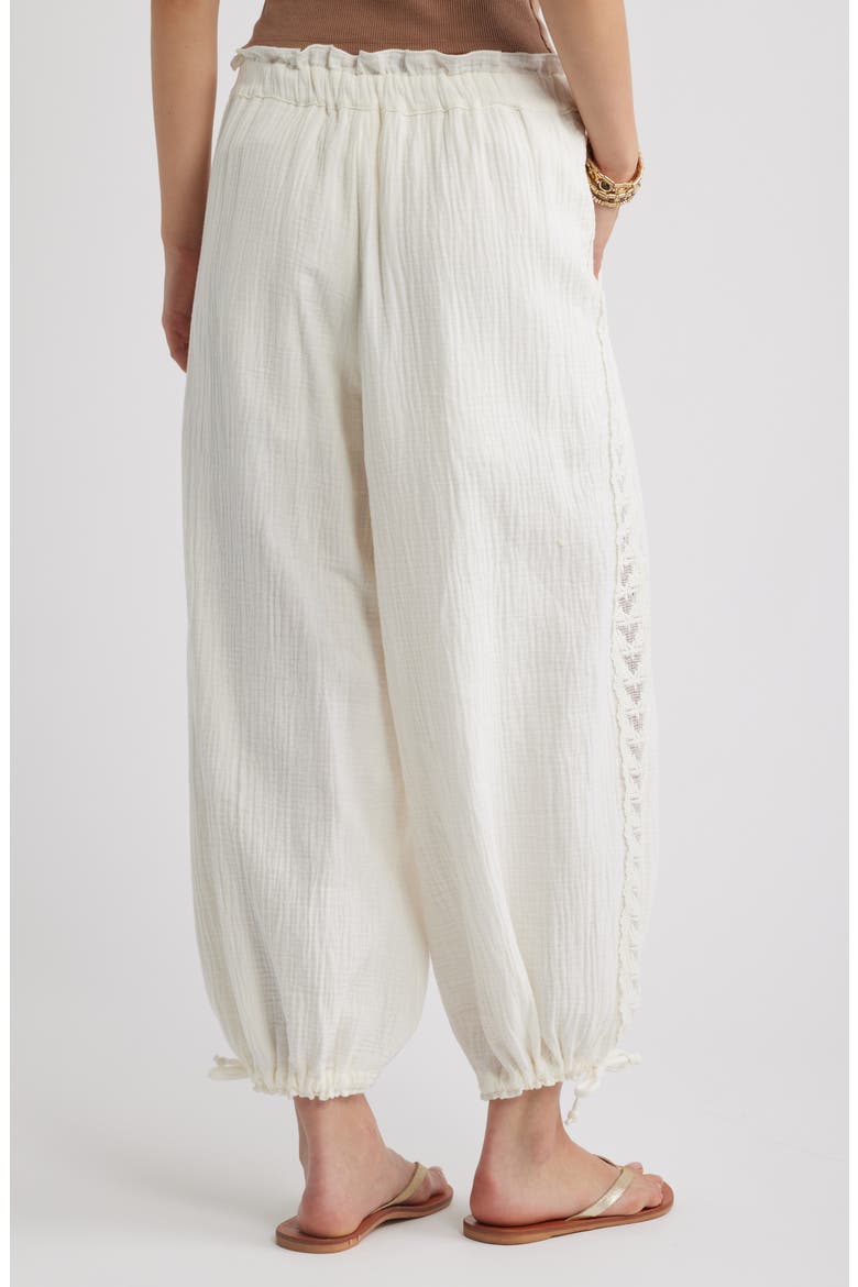 Cotton Gauze Bloomer Pants, Alternate, color, IVORY ANTIQUE