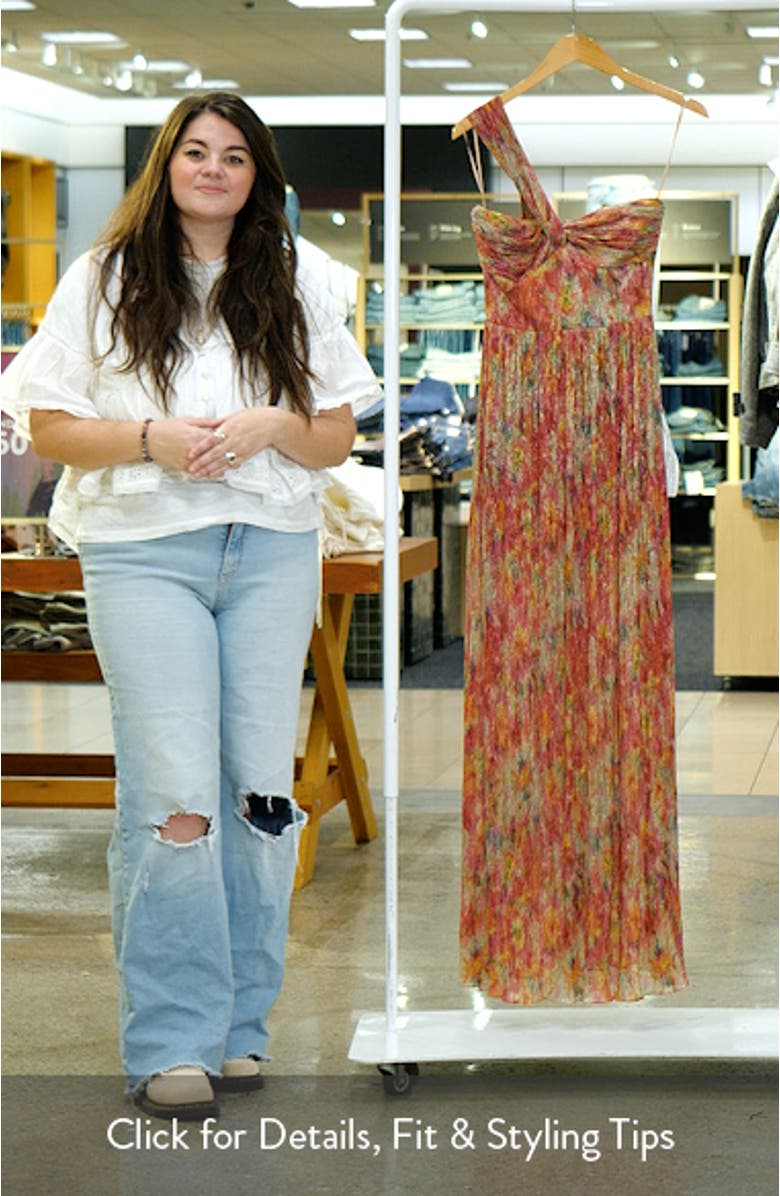 Idalia Metallic One-Shoulder Gown, sales video thumbnail