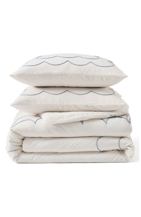 Daydream Scallop Comforter & Pillow Shams Set