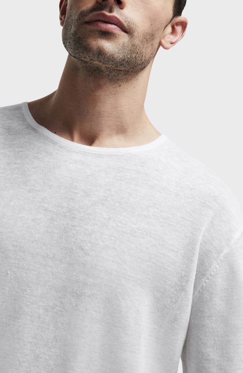 rag & bone Kerwin Long Sleeve Linen T-Shirt, Alternate, color, 