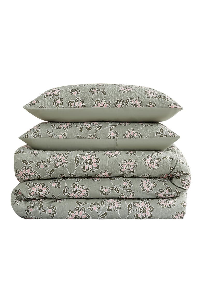 Botani Duvet Set, Main, color, SAGE GREEN