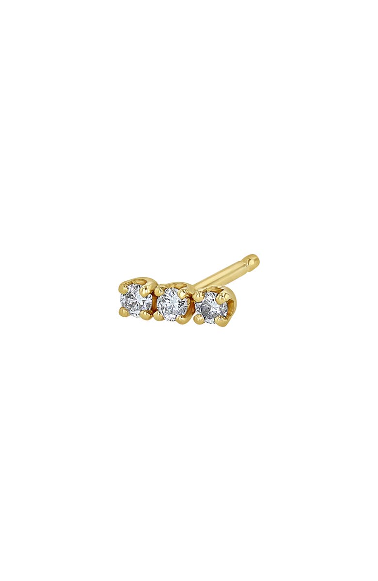 Zoë Chicco Single Prong Set Diamond Stud Earring, Main, color,